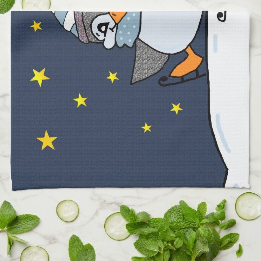 Little Penguin Handtuch (Gefaltet)