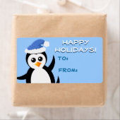 "Little Penguin" Happy Holidays Gift Tags (Insitu)