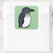 Little Penguin Quadratischer Aufkleber (Tasche)