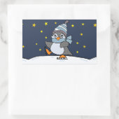 Little Penguin Rechteckiger Aufkleber (Tasche)