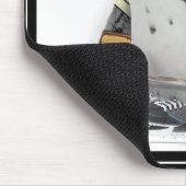 Little Penguin Wearing Hockey Gear Mousepad (Ecke)