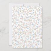 Little Peter Rabbit und Mama Babydusche Einladung (Rückseite)