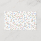 Little Peter Rabbit und Mama Diaper Raffle Begleitkarte (Rückseite)