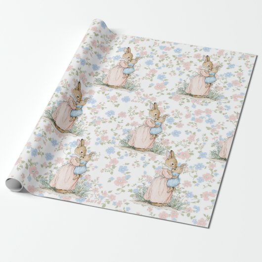 Little Peter Rabbit und Mama Geschenkpapier (Ungerollt)