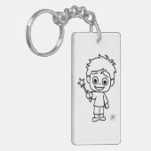 Little Phiri und Zauberstab Schlüsselanhänger (Vorderseite links)