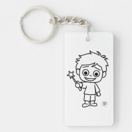 Little Phiri und Zauberstab Schlüsselanhänger