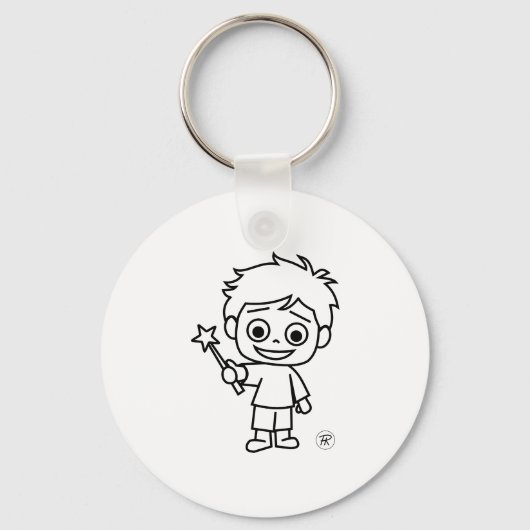 Little Phiri und Zauberstab Schlüsselanhänger (Vorderseite)