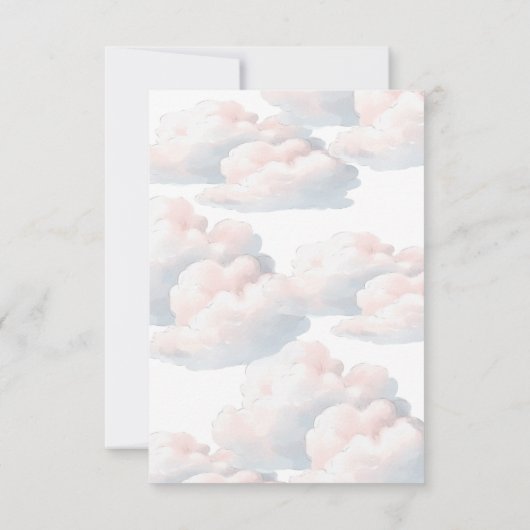 Little Piece of Heaven Angel Twin Books for Baby Einladung (Rückseite)