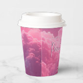 Little Piece of Heaven Baby Girl Shower Paper Cup Pappbecher (Rechts)