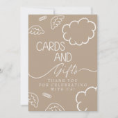 Little Piece of Heaven beige Cards & Gifts Sign Einladung (Vorderseite)