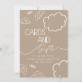 Little Piece of Heaven beige Cards & Gifts Sign Einladung (Rückseite)