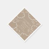 Little Piece of Heaven Beige  Napkins Serviette (Ecke)