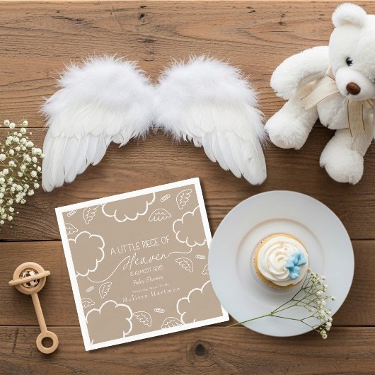 Little Piece of Heaven Beige  Napkins Serviette