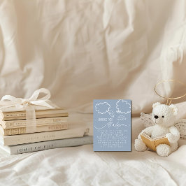 Little Piece of Heaven Blue Books For Baby Begleitkarte