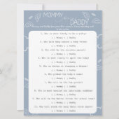 Little Piece of Heaven Blue Guess Who Game  Einladung (Vorderseite)