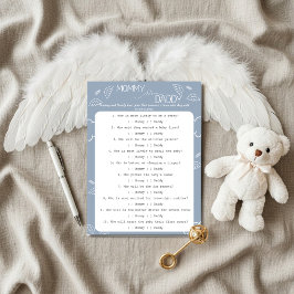 Little Piece of Heaven Blue Guess Who Game Einladung