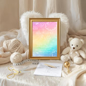 Little Piece of Heaven How Big Is Her BellyRainbow Einladung