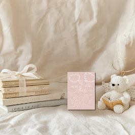 Little Piece of Heaven Pink Books For Baby Begleitkarte