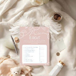 Little Piece of Heaven pink Price is Right Game Einladung