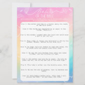 Little Piece of Heaven Rainbow Babies of the Bible Einladung (Vorderseite)