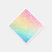 Little Piece of Heaven Rainbow Thank You Napkins Serviette (Ecke)