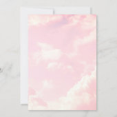 Little Piece of Heaven Sky Pastel Pink Einladung (Rückseite)