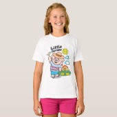Little Pig Bauer Funny Niedlich Girl T-Shirt (Vorne ganz)