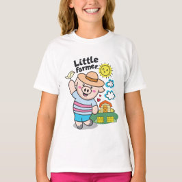 Little Pig Bauer Funny Niedlich Girl T-Shirt