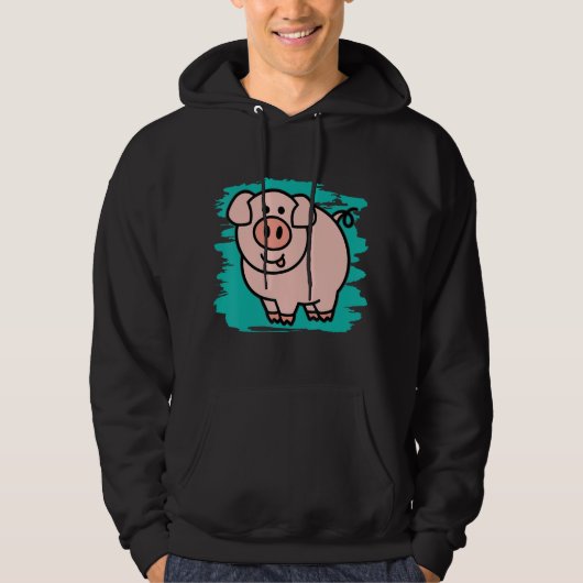 Little Pig I Niedlich Pig I Kinder Schwein Hoodie (Vorderseite)