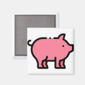 Little Pig Magnet (Vorderseite/Rückseite)