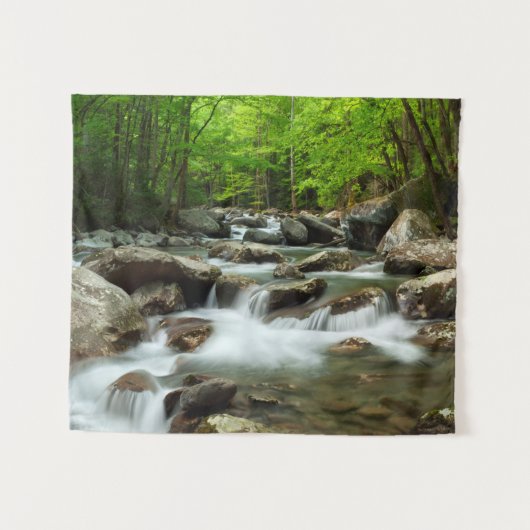 Little Pigeon River bei Greenbrier Wandteppich (Vorderseite (Horizontal))