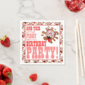 Little Piggy Birthday Party Napkin Serviette (Beispiel)