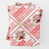 Little Piggy Birthday Party Wrapping Paper Sheet Geschenkpapier Set (Beispiel)