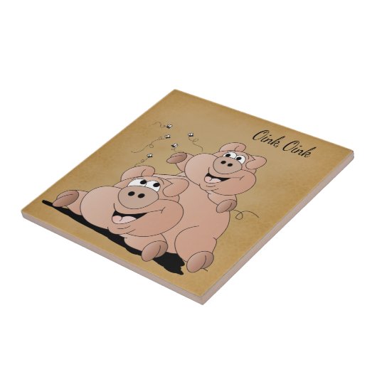 Little Piggy 🐷 Oink, Oink Fliese (Seite)