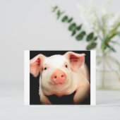 Little Piggy Postkarte (Stehend Vorderseite)
