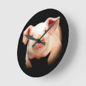 Little Piggy Runde Wanduhr (Winkel)