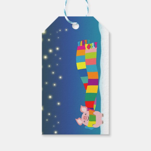 Little Pig's Christmas-Geschenkmarke Geschenkanhänger (Vorderseite)