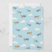 Little Pilot's First Birthday Einladung (Rückseite)