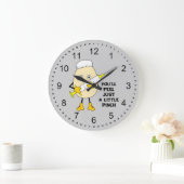 Little Pinch Egghead Nurse Große Wanduhr (Zuhause)