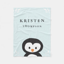 Little Pinguin Fleece Blanket
