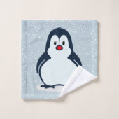 Little Pinguin Snowy Design Badetuch Set (Waschlappen)