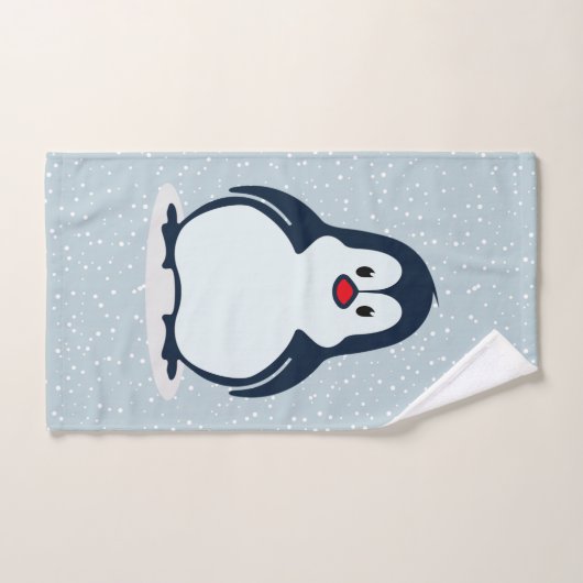 Little Pinguin Snowy Design Badetuch Set (Handtuch)