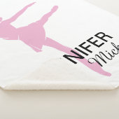 Little Pink Ballerin]a Sherpa Blanket Sherpadecke (3/4)