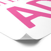 Little Pink Ballerina Typografie Poster (Ecke)