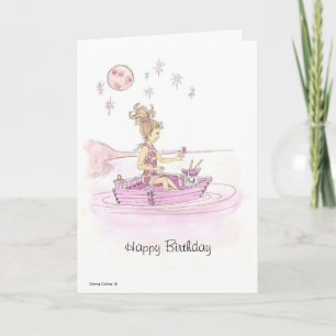 Little Pink Boat Karte