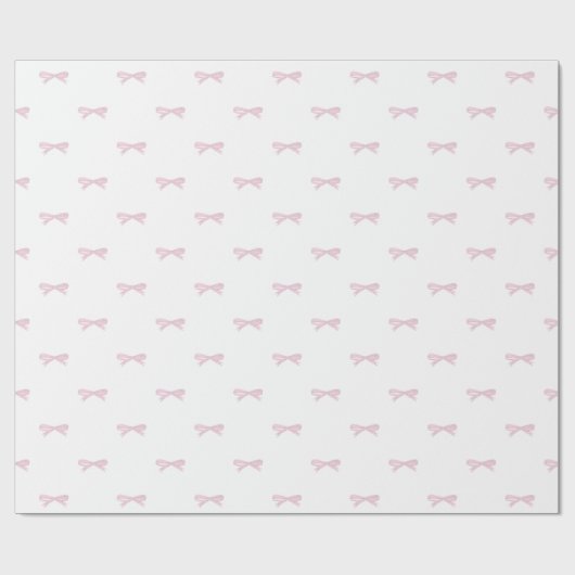 Little Pink Bow Geschenkpapier (Flach)