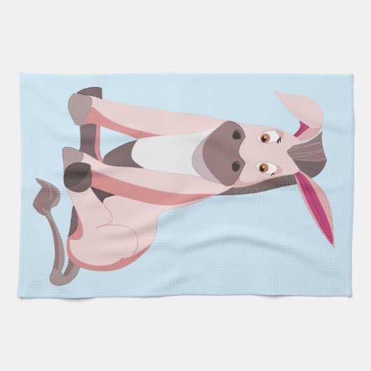 Little Pink Donkey - Geschirrtuch (Horizontal)