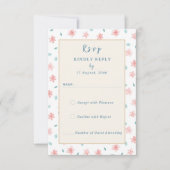 Little Pink Floral Hochzeit Einladung RSVP Karten (Vorderseite)