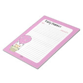 Little Pink Kitty Daily Planer Lined Notizblock (angewinkelt)