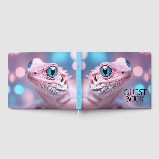 Little Pink Lizard w/ Big Blue Eyes Date Info Gästebuch (Voll)